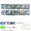 12pcs Diamond Painting Owl Greeting Card Set with Envelope Daily Wishing Cards for Birthdays Thanksgiving & Special Occasion