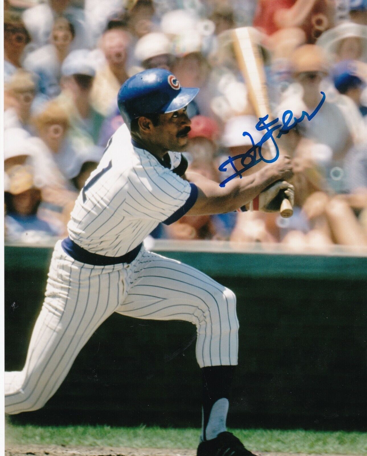 IVAN DEJESUS CHICAGO CUBS ACTION SIGNED 8x10