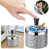 Push Down Ashtray Windproof Spinning Ashtray Desktop Ashtray for Home Office Car