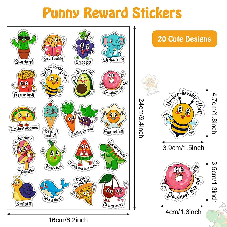 🏆Flash Sale⚡ Teacher Stickers for Kids &ndash; Motivational Reward Stickers, Classroom & Homeschool Supplies 