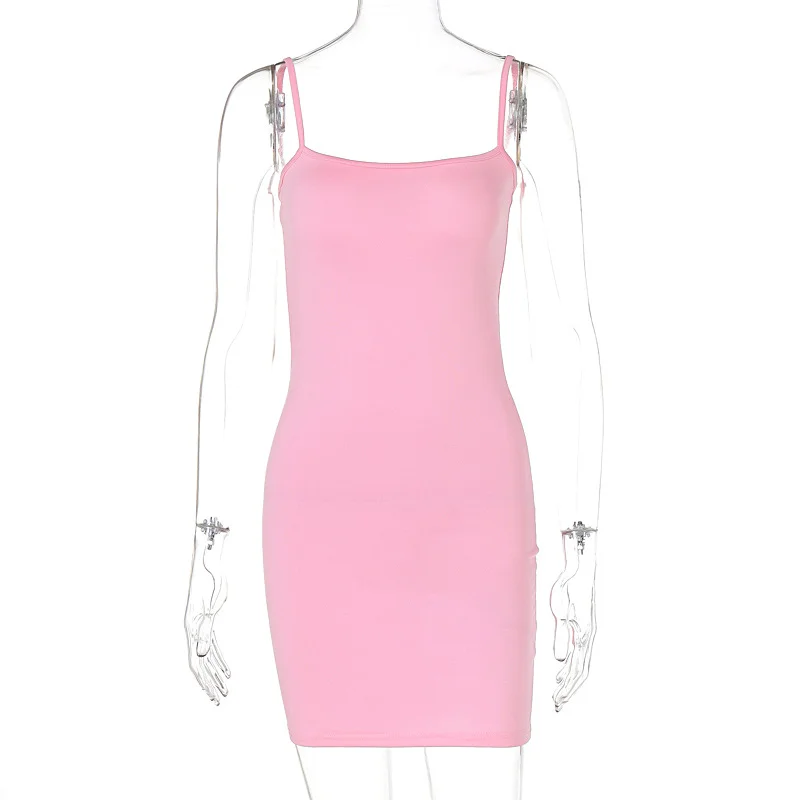 Ueong Summer Fashion Sexy Sleeveless Slim Backpack Hip Dress