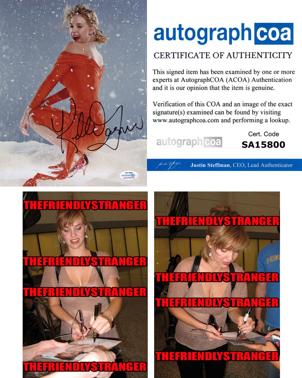 KELLI GARNER signed Autographed 8X10 Photo Poster painting c PROOF - Hot SEXY Pan Am ACOA COA