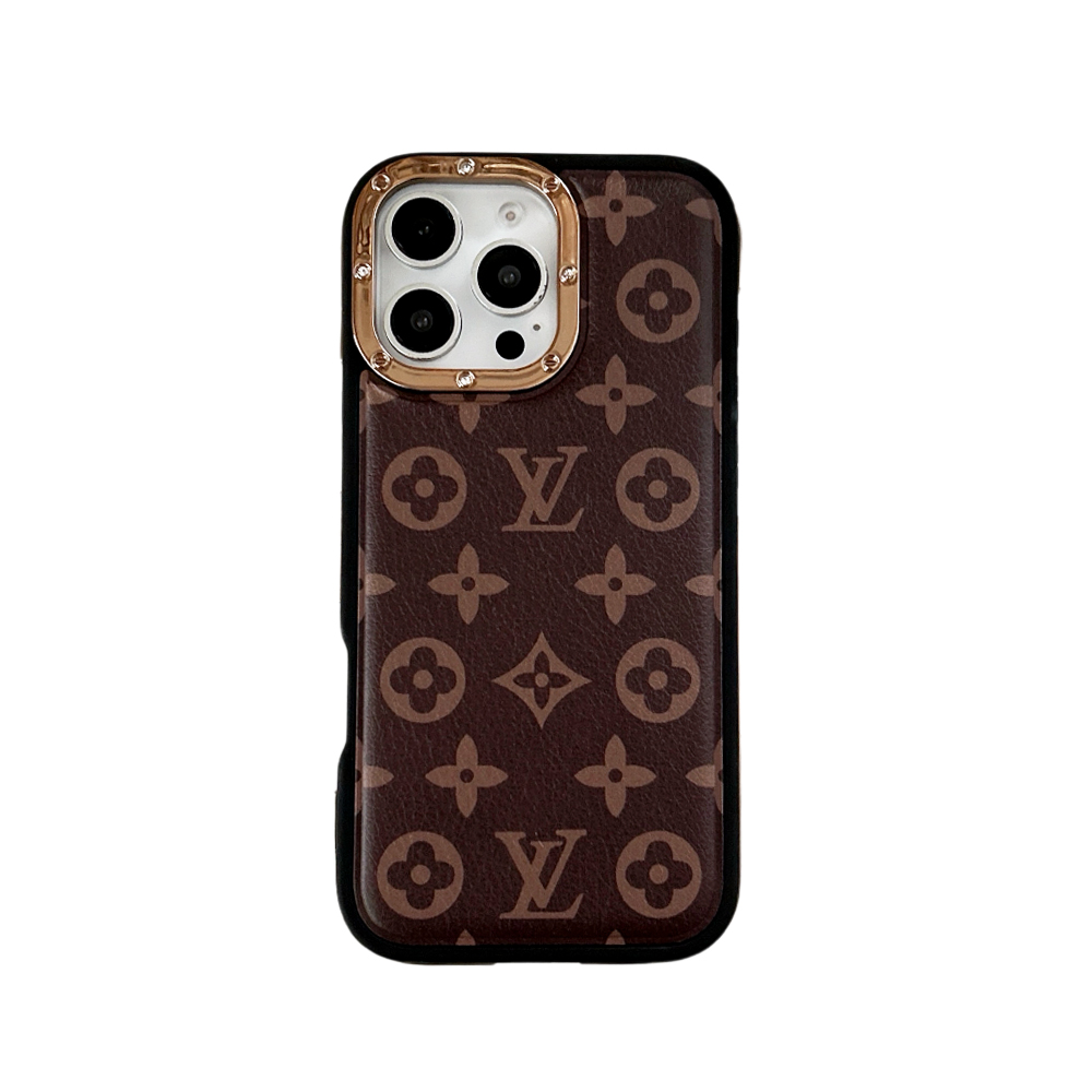 Classic Louis Vuitton Monogram Canvas and Leather Drop Protection Phone Case