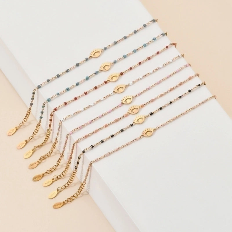 Classic Style Eye Stainless Steel Plating Bracelets