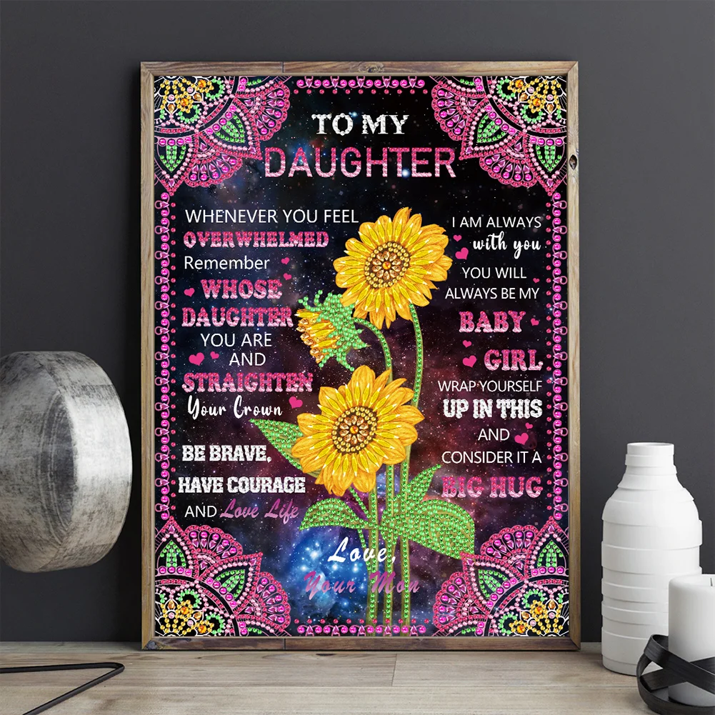 Diamond Painting - Partial Special Shaped Drill - Luminous Phrase(Canvas|30*40cm)