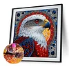 Eagle3, kit de peinture en diamant partiel DIY de forme sp&eacute;ciale Eagle3, 30x30cm
