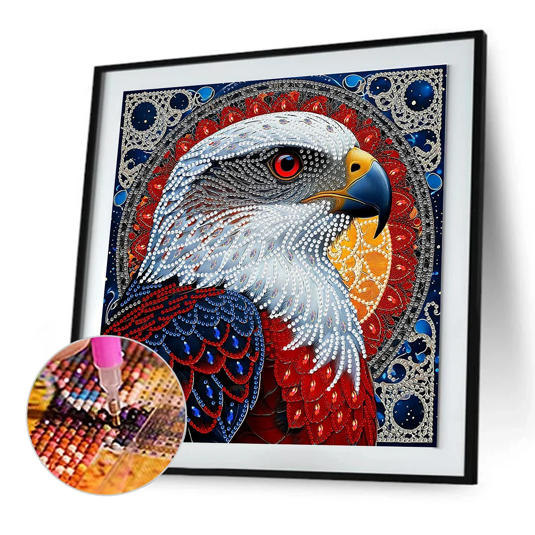 Eagle3 - Partial Special Shaped Drill Diamond Painting Kits (Canvas|30*30cm)