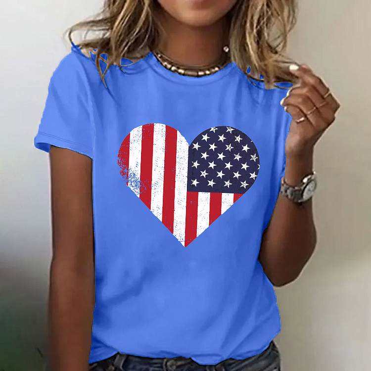 USA Flag 4th of July Independence Day American Flag T-shirt