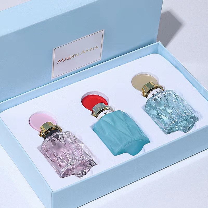 Women's perfume three-piece gift box set