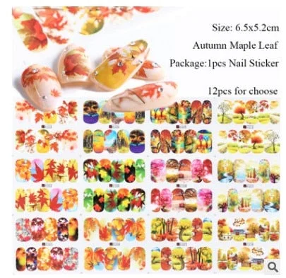 12Pcs/Set Heart Shaped Lips Designs Water Decals English Love Letter Stickers For Nails Nail Art Decoration Sliders Manicure DIY