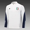 2023 Italy Half-Pull Training Suit Off-White Soccer Shirt