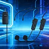 Wireless head-mounted microphone
