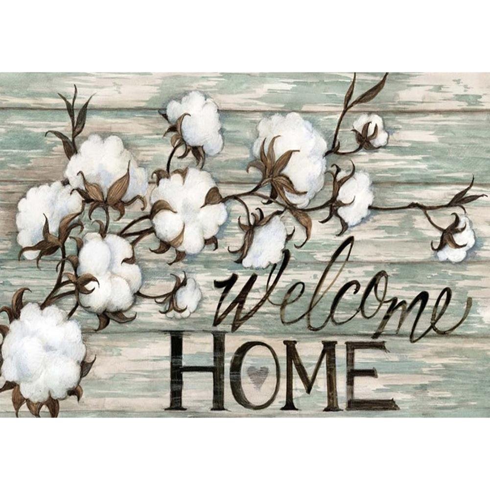 Full Round Diamond Painting - Cotton Home(30*40cm)
