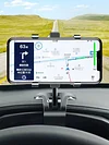 Car Dashboard Phone Holder 360 Rotating Rearview Mirror Navigation Bracket