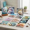 12Pcs Beach Crab Seashell DIY Diamond Painting Greeting Cards for Adults Gifts