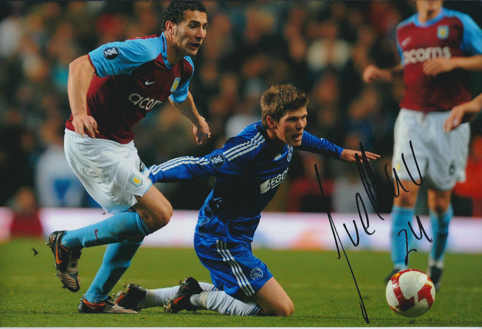 Carlos CUELLAR SIGNED Autograph 12x8 Photo Poster painting AFTAL COA Aston Villa Premier League