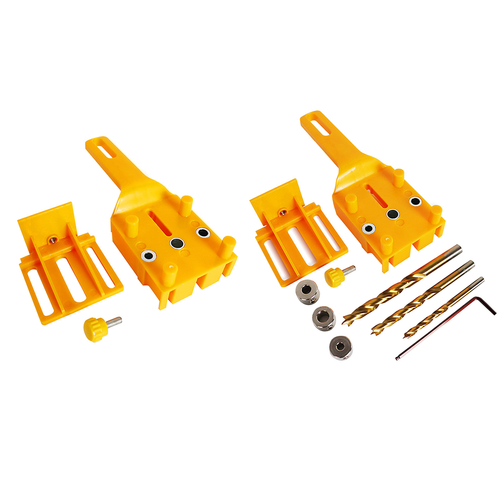 

Vertical Pocket Hole Dowelling Jig Kit Hole Locator Drill Guide Puncher, A set, 501 Original