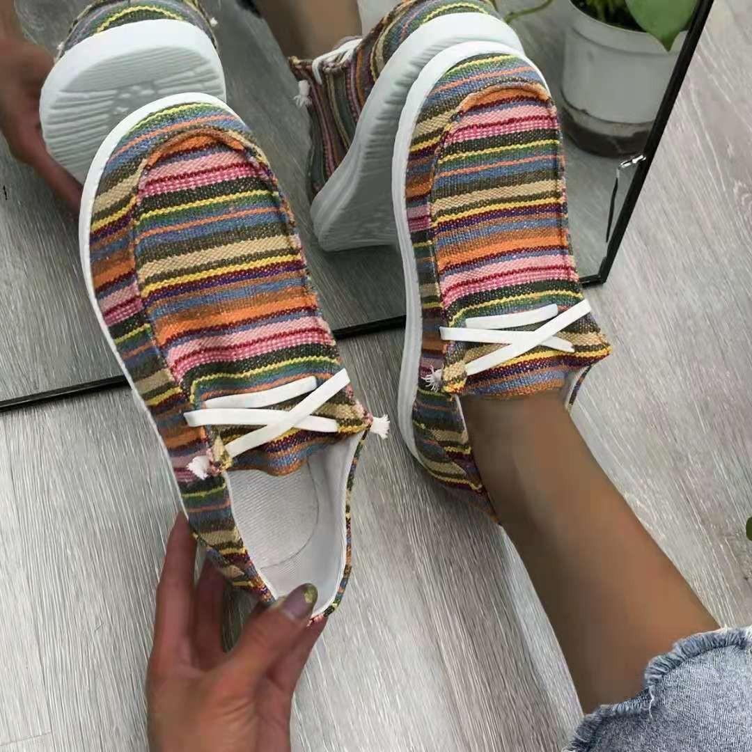 Mature Women Large Size New Canvas Shoes