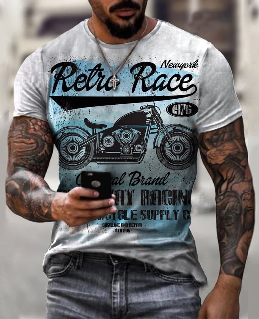 Motorcycle Poster Retro T-shirt