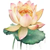 >SALE<Full Embroidery Eco-cotton Thread 11CT Printed Lotus Flower Cross Stitch 40x40cm