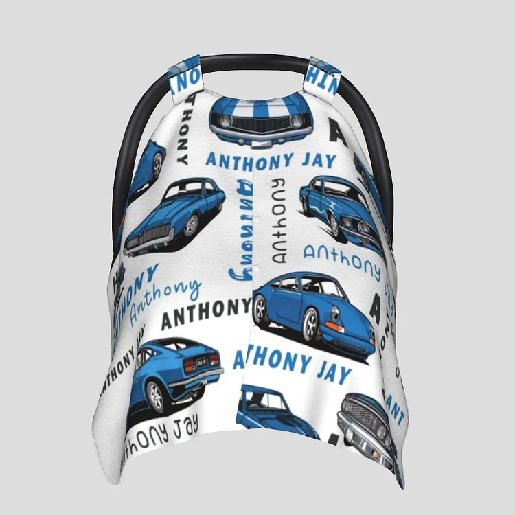 Personalized Baby Classic Cars Car Seat Canopy for Comfort & Unique| C30