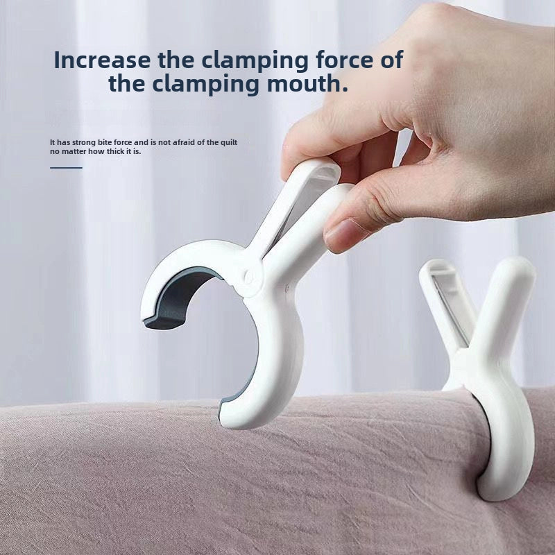 Drying Sheet Clothes Hanging Pants Socks Clip Fixed Strong Drying Clip Traceless Plastic Clip Windproof Household Quilt Clip