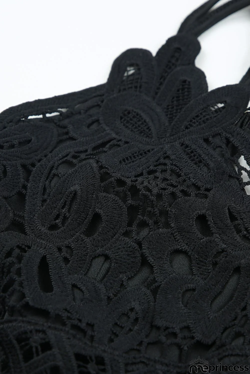 Lace Crisscross Backless Maxi Dress