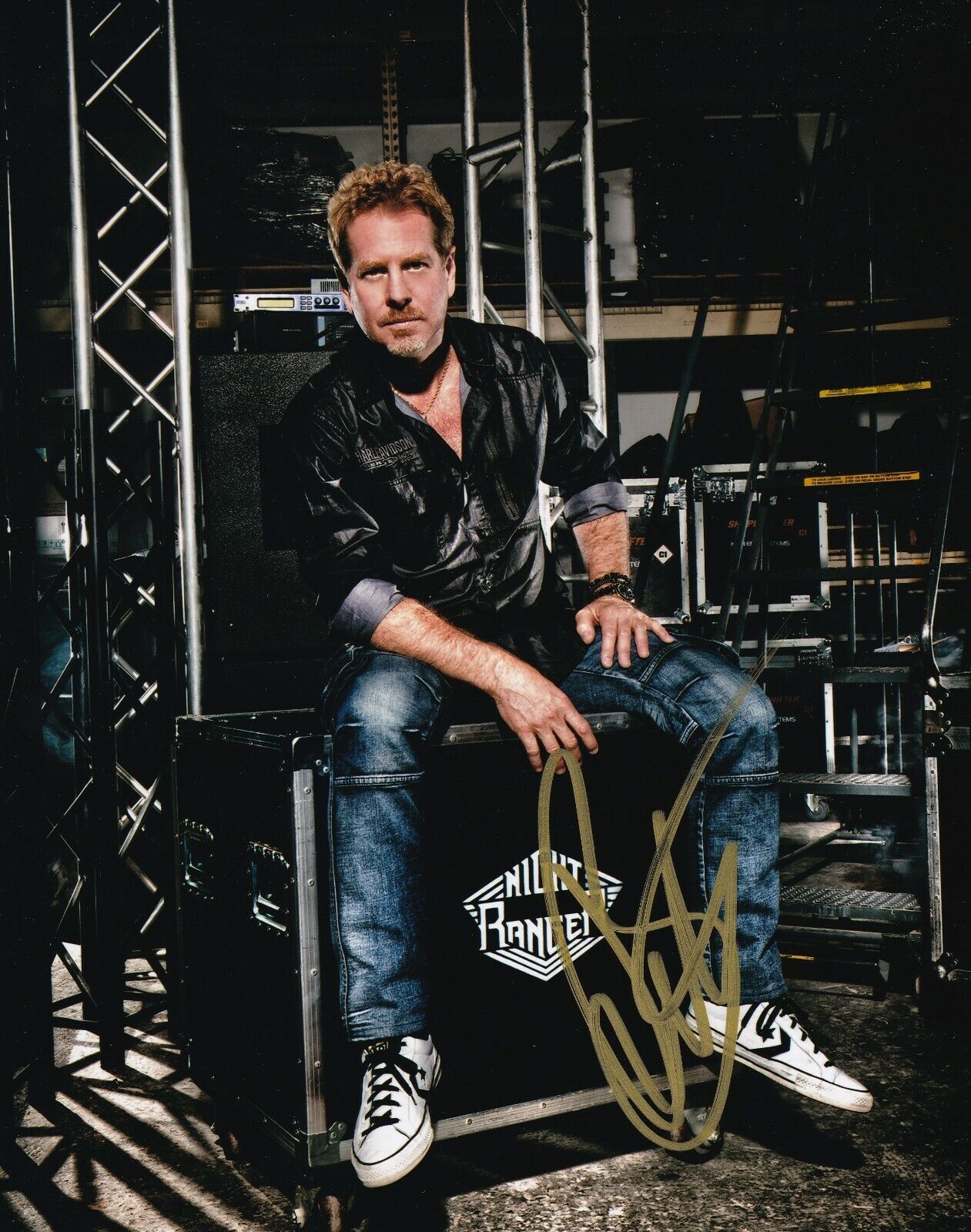 Brad Gillis of Night Ranger REAL hand SIGNED Photo Poster painting #3 COA Autographed