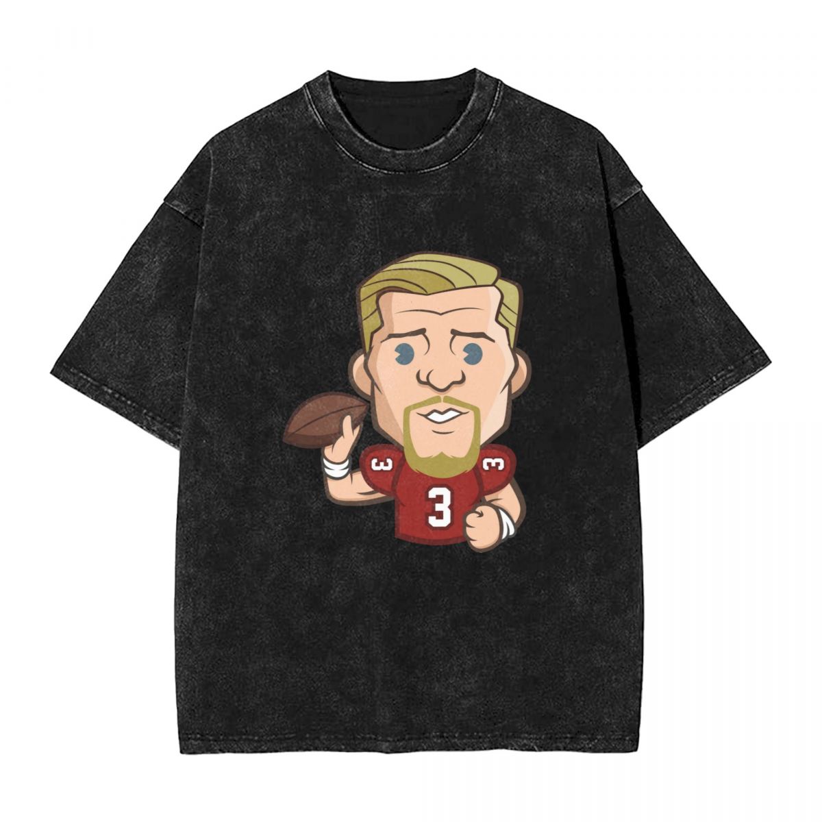 San Francisco 49ers CJ Beathard Emoji Men's Oversized Streetwear Tee Shirts