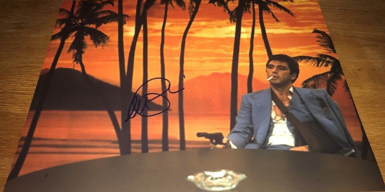 Al Pacino Full Signature Scarface Signed 11x14 Autograph Photo Poster painting COA Tony Montana