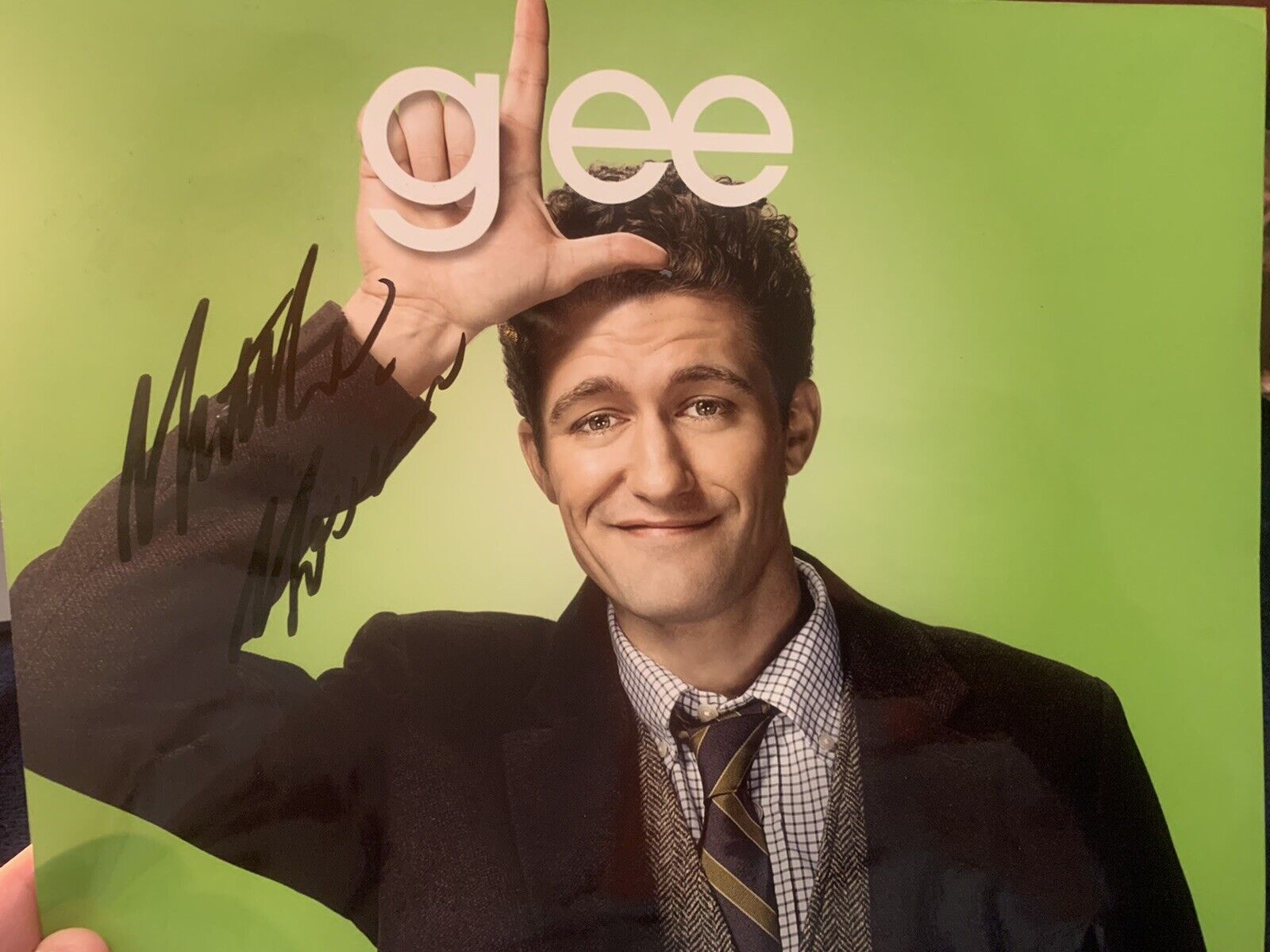 Matthew morrison glee 10 x 8 signed Photo Poster painting