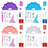 Diamond Painting Tools | 6 Section Palm Trays 26 piece set
