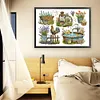 Garden Small Objects-14CT Stamped Cross Stitch 62*47cm/24.41*18.5in(Big Size) tapestrymarket
