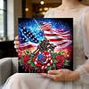Framed Diamond Painting - Special Shaped - Independence Day (25x25cm)