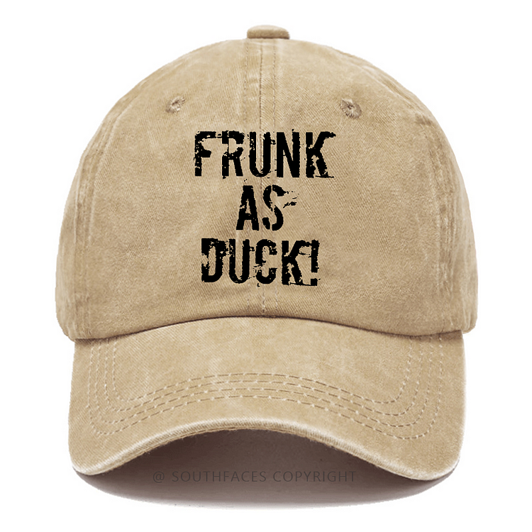 Frunk As Duck Funny Drunk Print Hats