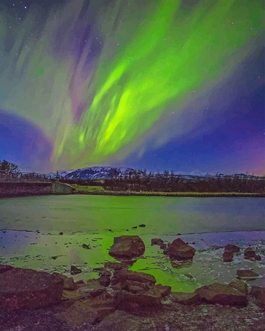 

Aurora Art Landscape – Paint By Numbers - 40*50CM, 501 Original