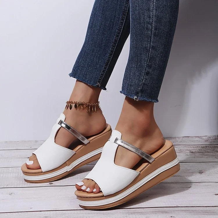 Casual Slope With Thick Bottom Slippers