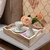 (35*24.5cm)Wooden Retro Mandala Pattern 5D DIY Diamond Painting Serving Tray with Handle Kit