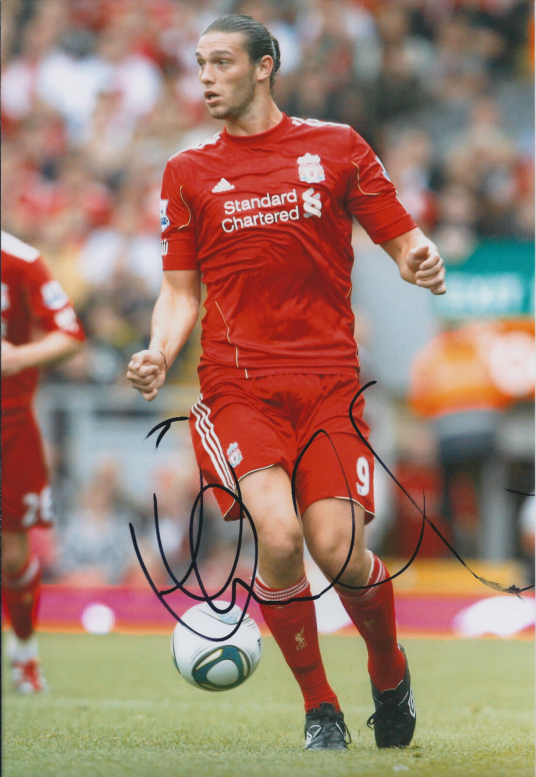 Andy CARROLL GENUINE SIGNED Autograph 12x8 Photo Poster painting AFTAL Liverpool Striker