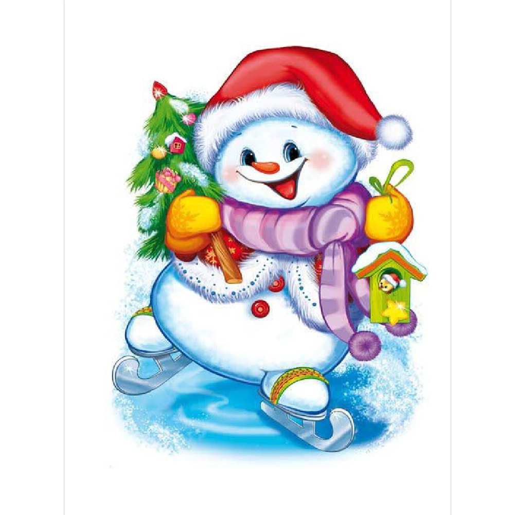

Snowman - Round Drill Diamond Painting - 30*40CM, 501 Original