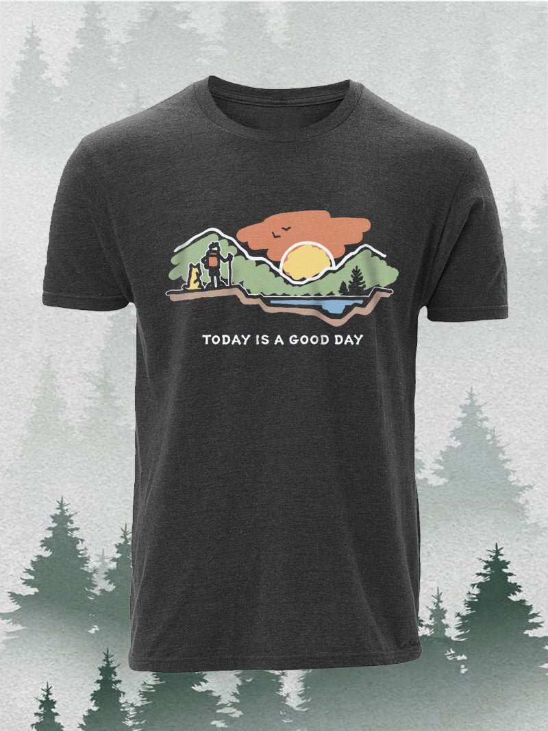 Today is A Good Day Outdoor Funny Forest Style Men's T-shirt in  mildstyles