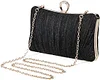 UBORSE Clutch Damen Pailletten Handtasche Strass Abendtasche mit Kette Gl&auml;nzend Brauttasche Elegant Portemonnaie Tasche Geldb&ouml;rse Envelope Tasche f&uuml;r Hochzeit Cocktailparty Tanzparty Geburtstag