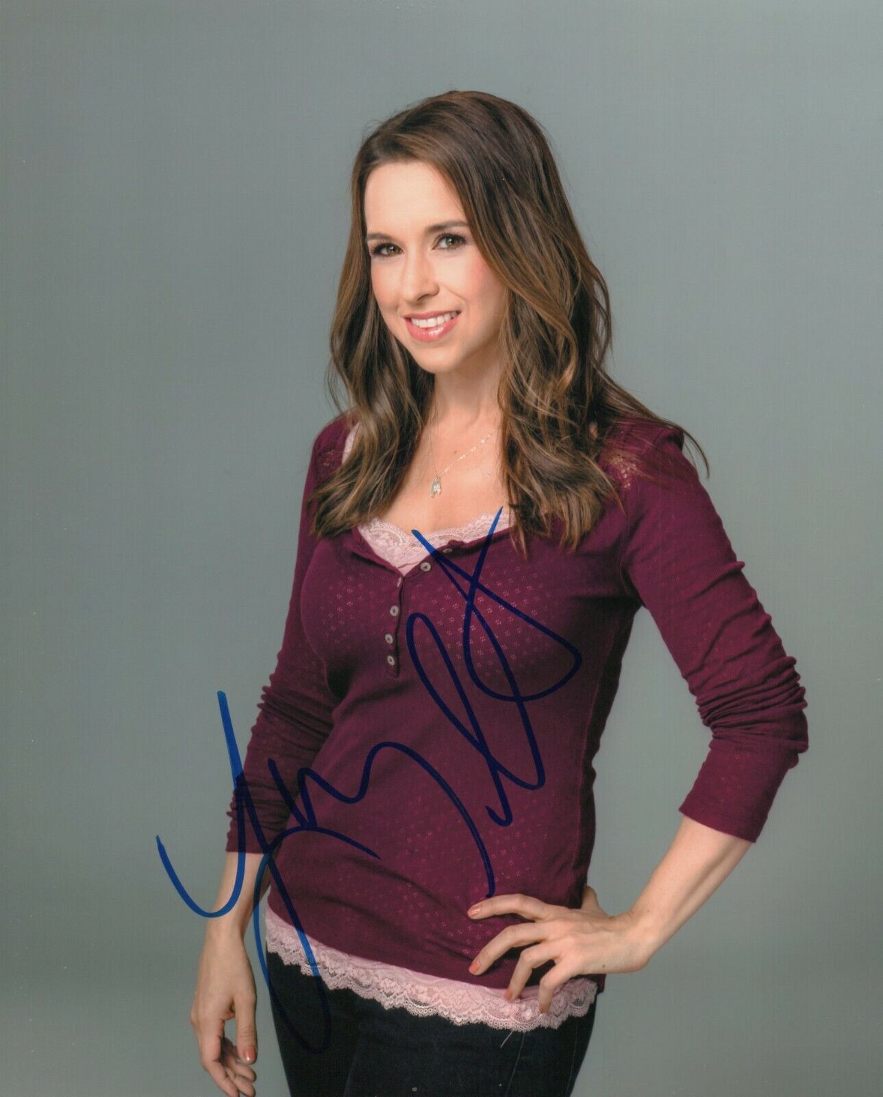 Autographed Lacey Chabert signed 8 x 10 Photo Poster painting Great Condition