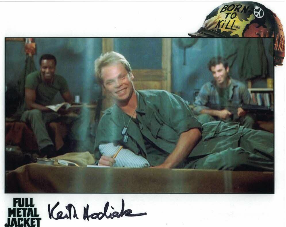 KEITH HODIAK Daddy D.A. in Full Metal Jacket hand signed 10 x 8 Photo Poster painting