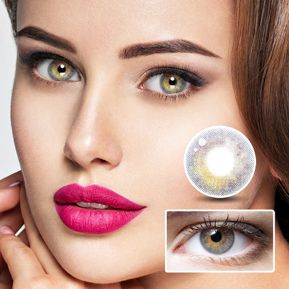 Gemstone Tear Blue Colored Contact Lenses