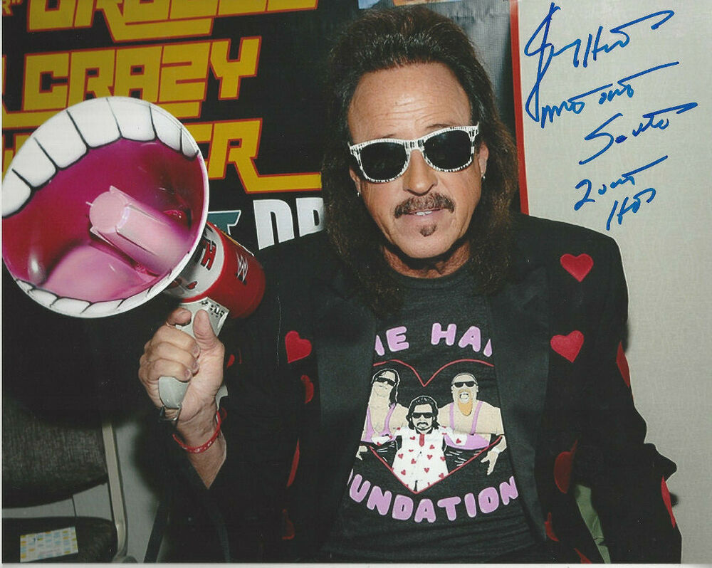 WWF Manager Singer Jimmy Hart autographed 8x10 Photo Poster painting Mouth of the South HOF **