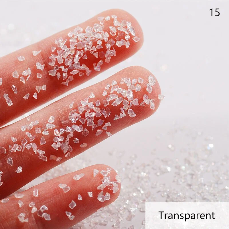 50G/bag of Nail Art Stone Jewelry DIY Electroplated Crystal Glass Irregular Crushed Stone Japanese Nail Art Decoration