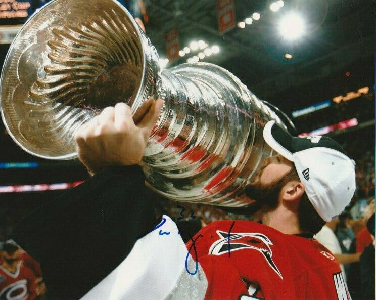 CAM WARD SIGNED CAROLINA HURRICANES STANLEY CUP 8x10 Photo Poster painting #2 Autograph