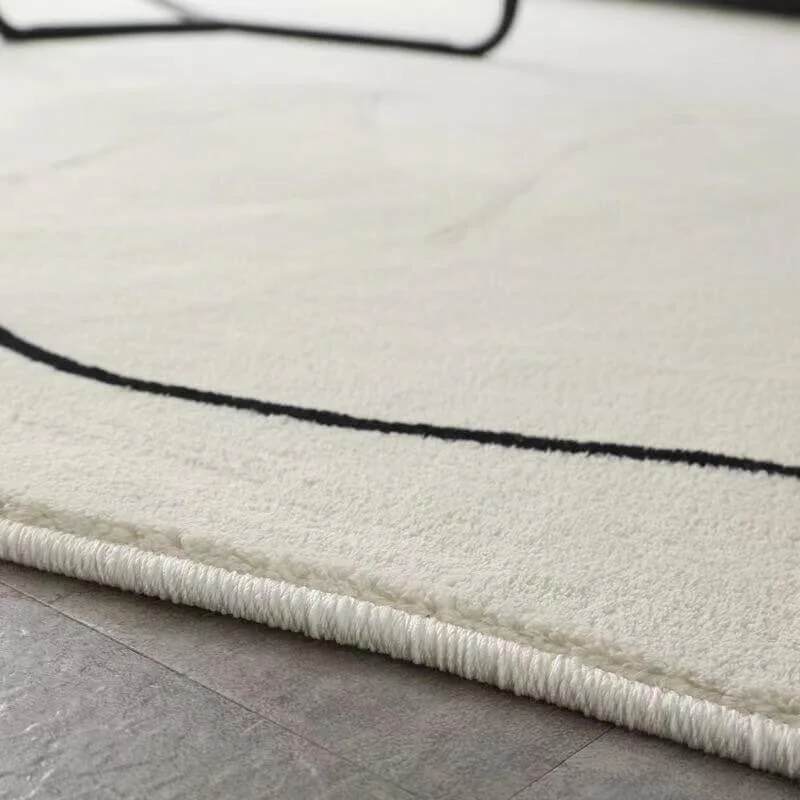 Black And Beige Irregular Rugs,Soft Home Decor Floor Rugs