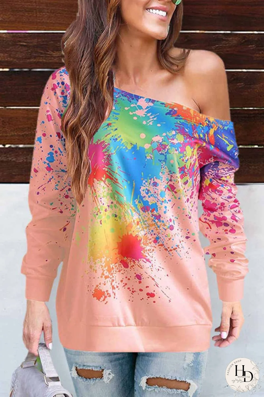 Off-shoulder Sexy Long Sleeve Top